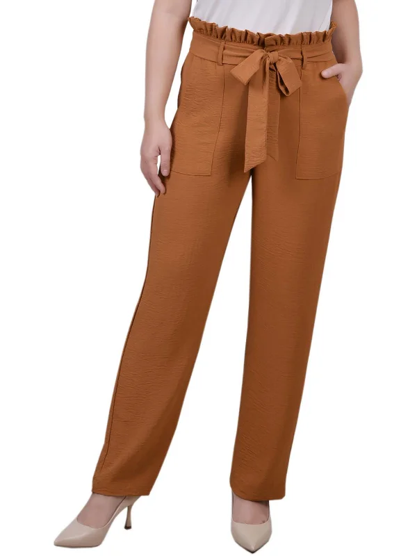 Extra long version Petites Womens PaperB Polyester Ankle Pants