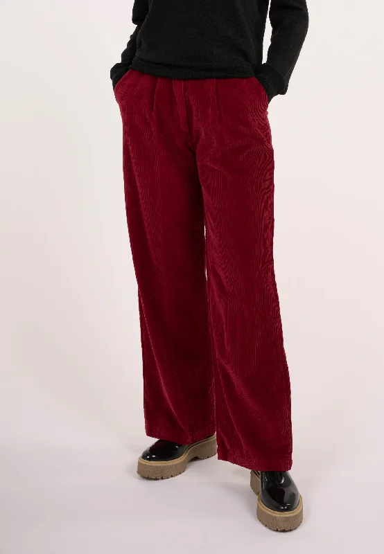 Sweet Unique Design POSEY loose corduroy pant - Rhubarb