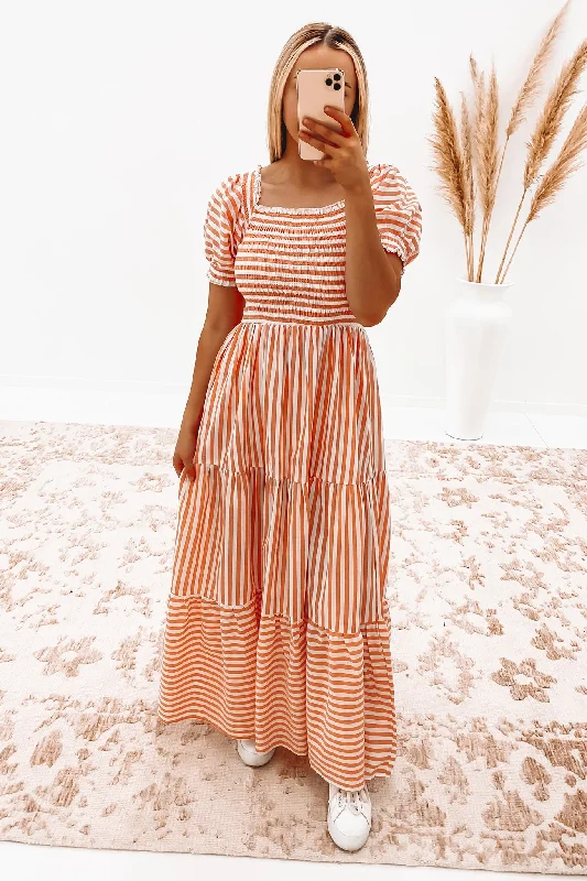 Trendy and versatile Rue Maxi Dress Orange