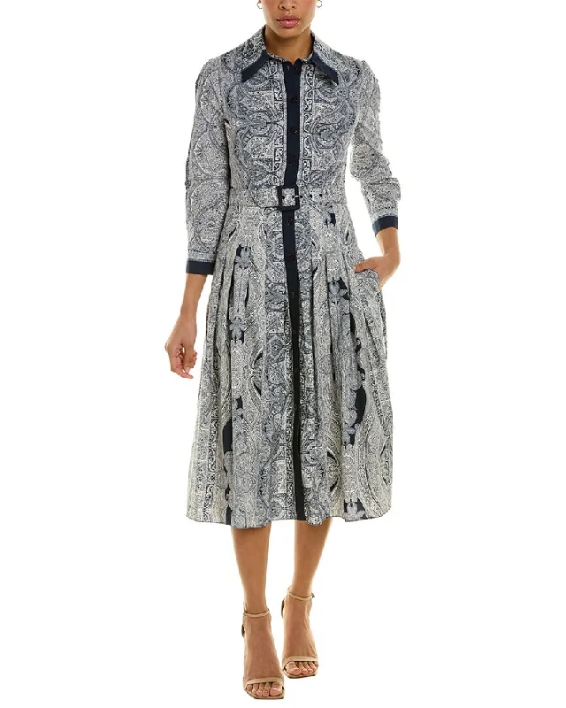 Unique prints Teri Jon by Rickie Freeman Paisley Shirtdress