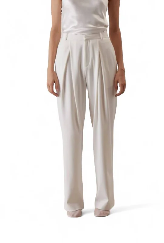 Design And Tailoring Theo Pants In Off White