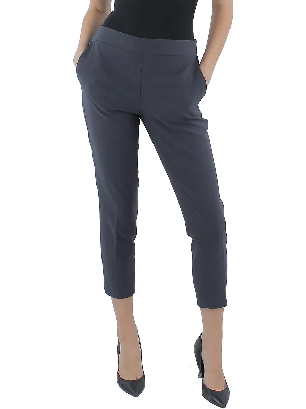 Retro Design Womens Slim Leg Polyester Trouser Pants